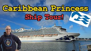 Caribbean Princess Cruise Ship Tour 2024 [upl. by Ijneb]