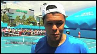 Jo Wilfried Tsonga et sa nouvelle corde noire Babolat RPM Blast [upl. by Giuliana]