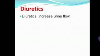 Clinical pharmacology of diuretics الادوية المدررة للبول [upl. by Calie]