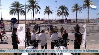 Fête du 2 roues et de la sécurité routière 2022 à Menton [upl. by Eednarb]