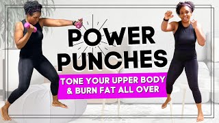 17 MIN POWER PUNCHES WORKOUT  GET RID OF FLAB and TONE UP [upl. by Shoemaker]