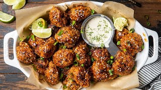 The BEST Vegan Baked Cauliflower Wings [upl. by Cleopatre]