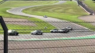 Donington Park 2024 British GT Weekend 2 Ginetta Junior Spin [upl. by Ardnikat]