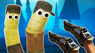 ZOMBIE HOT DOGS in VR  Hot Dogs Horseshoes and Hand Grenades Gameplay  HTC Vive VR [upl. by Htebyram]