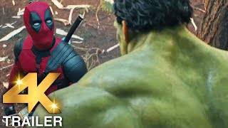 DEADPOOL amp WOLVERINE quotWolverine Vs Hulkquot Trailer 4K ULTRA HD 2024  Deadpool 3 [upl. by Yntrok]