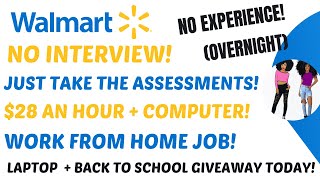 Walmart Hiring ASAP 16  28 An Hour  Computer No Interview No Experience Work From Home Job [upl. by Ainej]