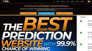 The Best Prediction Website with 999 Chance of winning Bet  Soccer Prediction [upl. by Furie]