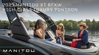 2023 Manitou XT Rear Facing X Treme Windshield High class luxury pontoon [upl. by Caron911]