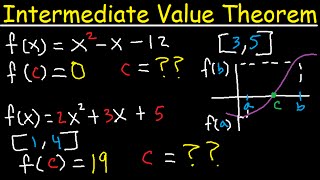 Intermediate Value Theorem Explained  To Find Zeros Roots or C value  Calculus [upl. by Llener]