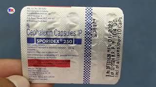 Sporidex 250mg Capsule  Cephalexin Capsule  Sporidex 250 Capsule Uses Benefits Dosage Review [upl. by Mariken711]