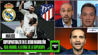 ANÁLISIS Triunfazo de Real Madrid vs Atlético de Madrid en las semifinales de la Supercopa  ESPN FC [upl. by Hickie298]