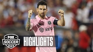 Lionel Messi scores 2 goals to lead Inter Miami over Orlando City SC  ESPN FC [upl. by Airogerg]