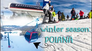 Ski poiana brasov winter  amazing view 🥶The best winter city  Top ski resort  By Light Cam [upl. by Delphinia]