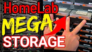 HomeLab MEGA Storage  Home Data Center Guide  60 Bay JBOD Disk Shelf  NetApp DE6600  MD3060e [upl. by Chuch]