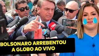 ARRASADOR Michelle e Bolsonaro HUMILHAM Daniela Lima ao vivo na Globo deu dó da militante [upl. by Larual431]