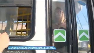 Motorista prende repórter em ônibus após denúncia de estudantes no Rio [upl. by Imoin]