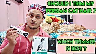 Persian cat ke trimming krwani chahiye ke nhi   Konsa trimmer use kre cat hair trimming ke liye [upl. by Jerad]