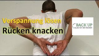 Verspannungen der Rückenmuskulatur lösen  Rücken knacken  Übung 2 [upl. by Noyek]