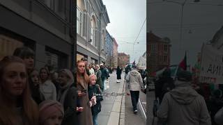 reactions of Norwegians shedding tears as they passed by a pro Palestinian protest in Oslo Norway [upl. by Edwine]