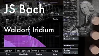 JS Bach prelude from BWV 998 for Waldorf Iridium [upl. by Haraz]