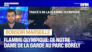 JO 2024 découvrez le parcours de la flamme olympique à Marseille [upl. by Tristis961]