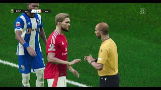 Porto vs Manchester United UEFA Europa league 24 25 in efootball PES 21 Virtuared mod 86 [upl. by Annelise]