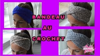 DIY Bandeau Au Crochet Très Facile  Headband Crochet Very Easy [upl. by Rikki773]