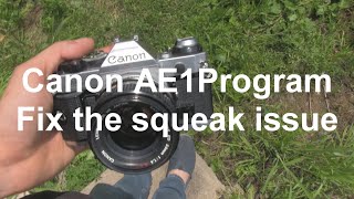 How to fix the Canon AE1 Program and A1 squeak issue Quick and easy way to do it yourself [upl. by Ruperta383]