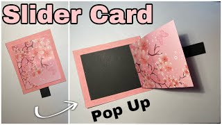 Slider POP UP Card  DIY Interactive Cards  ScrapbookExplosion Box [upl. by Porcia461]