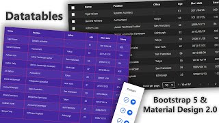 Bootstrap Datatables  Tutorial on the latest Bootstrap 5 [upl. by Ariem]