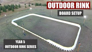 Setting up Outdoor Hockey Rink Boards  ODR Setup  NiceRink Tallboys [upl. by Hance]