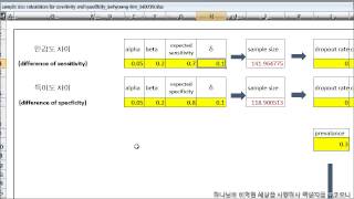 sample size calculation for sensitivity and specificity [upl. by Maxy]