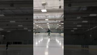 Salchow progress in an hour😶‍🌫️ day 23 figureskating adultfigureskating iceskating [upl. by Gnanmas]