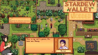 A sad event with Victor and exploring the area above Ridgeside Village  Modded Stardew Valley  75 [upl. by Desimone780]