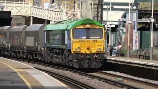 Class 66796 6M54 Watford London Concr GBRF to Bardon Hill GBRF [upl. by Enailuj]