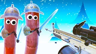 CHRISTMAS COLOSSEUM HOT DOG BATTLE  Hot Dogs Horseshoes and Hand Grenades Gameplay  VR [upl. by Ydwor865]