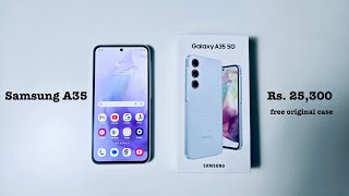 Samsung A35 honest unboxing at Rs 25300 [upl. by Noned]