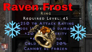 D2R Unique Items  Raven Frost Ring [upl. by Adnohsor]