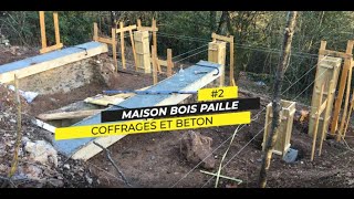 2 MOB isolation paille  coffrages et semelles des plots béton [upl. by Coughlin]