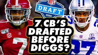 Who Were The 7 Cornerbacks Drafted Before Trevon Diggs [upl. by Irehc3]