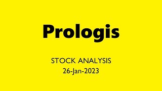 Prologis Stock Analysis Today 26Jan2023  PLD Technical and Fundamental Analysis NYSE NASDAQ [upl. by Yelrahc312]