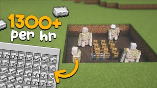 BIG Simple IRON Farm  18 Stacks PER HOUR [upl. by Tatianna]