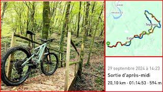 🇫🇷 Rando VTT Ségaline Estal Teyssieu 29 septembre 2024 [upl. by Sitruc]