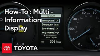 Toyota HowTo RAV4 and RAV4 Hybrid MultiInformation Display MID  Toyota [upl. by Lustick]