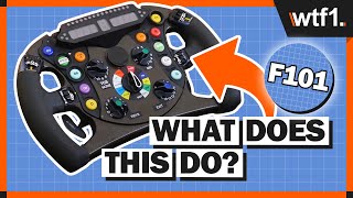 F1 Steering Wheel Explained  What Do All Those Buttons Actually Do [upl. by Dadelos]