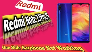 Redmi Note 7 Pro Earphone One Side Not Working  headphones one side not working mobile settings [upl. by Rosaline]