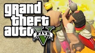 GTA 5  Faggio Fun GTA 5 Glitches Ramps and Funny Moments [upl. by Alli]