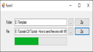 C Tutorial  Zip file amp Zip folder  FoxLearn [upl. by Hareenum]