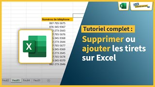 Comment supprimer ou ajouter les tirets dans une cellule sur Excel [upl. by Orme]