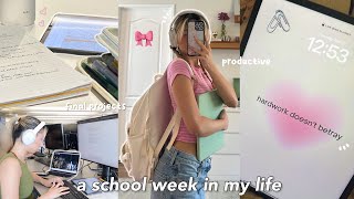 a productive school week in my life 🌱📚study vlog child amp adolescent studies major [upl. by Hairim]